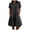 Black-Ssnv, variant on Women Short Sleeve Midi Dress Ladies Button Down Flowy Sundress Womens Summer Casual Dresses with Pockets L2 Orange