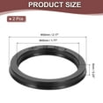 thumbnail image 2 of Uxcell Oil Seal Lip Seals Nitrile Rubber Cover Radial Shaft Washer Gasket for Cylinder Automotive Car Engine Drain Plug 45 x 55 x 6mm, 2 of 7