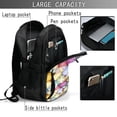thumbnail image 6 of Wukai Colorful Easter Eggs Travel Laptop Backpack: Business Water-Resistant Bag with USB Charging Port, Ideal College Backpack for Men & Women, 6 of 6