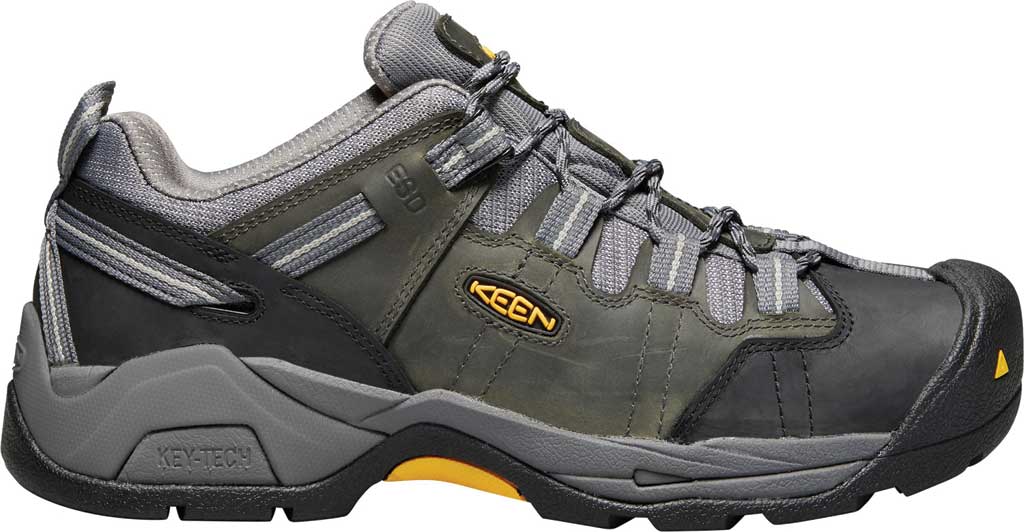 Men's KEEN Utility Detroit XT Soft ESD Waterproof Work Shoe Magnet/Steel Grey Nubuck 9.5 2E - image 2 of 3