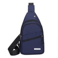 thumbnail image 1 of Xihbxyly Bolso Bandolera Ajustable, Diseño Impermeable, Orificio para Auriculares, Multiusos para Exteriores, Ideal para Viajes de Hombre y Mujer, Tamaño 30 X 17 X 6 Cm., 1 of 6