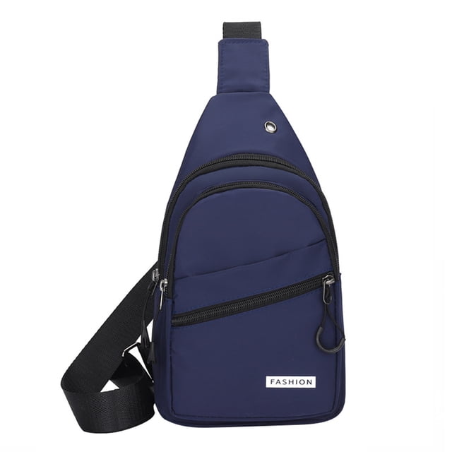 Xihbxyly Bolso Bandolera Ajustable, Diseño Impermeable, Orificio para Auriculares, Multiusos para Exteriores, Ideal para Viajes de Hombre y Mujer, Tamaño 30 X 17 X 6 Cm.