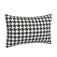 thumbnail image 2 of Balery Houndstooth Black And White Pillow Covers,Bed Pilowcases,Reversible Plush Throw Pillow Covers End Pillow Encasement,Pillow Case - 16"X24", 2 of 9
