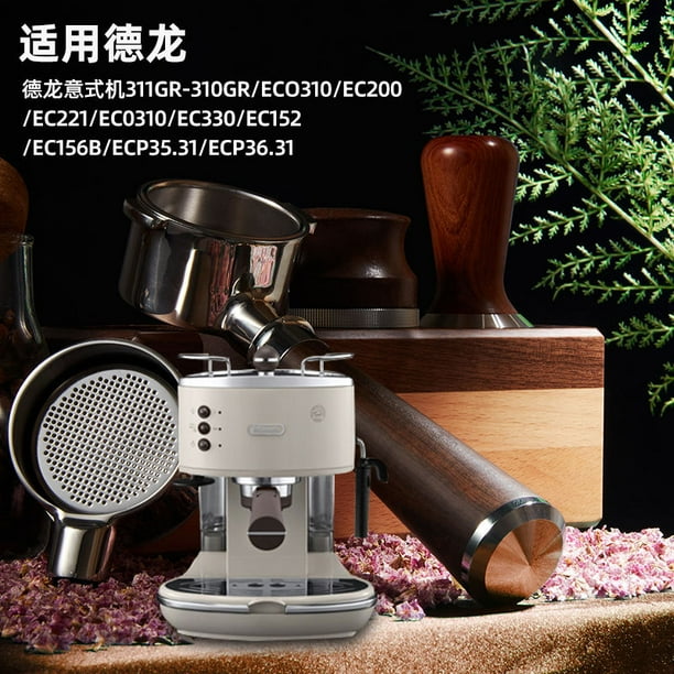 Portafiltro Senza Fondo Per Macchina Caffè Delonghi EC680 EC685 - 51mm Con Manico In Legno - Foto 11
