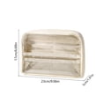 thumbnail image 3 of Multi-layer Transparent Pencil Pouch, Large Capacity Cloth Makeup Brush Bag, Multifunctional Stationery Storage Bag for Home Office Travel Hotel Daily Use, 3 of 6