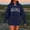 Navy, variant on Womens Oversized Hoodies Sweatshirts Long Sleeve MAMA Print Casual Loose Fleece Pullover Winter Fall Outfits Fashion Y2k Clothes