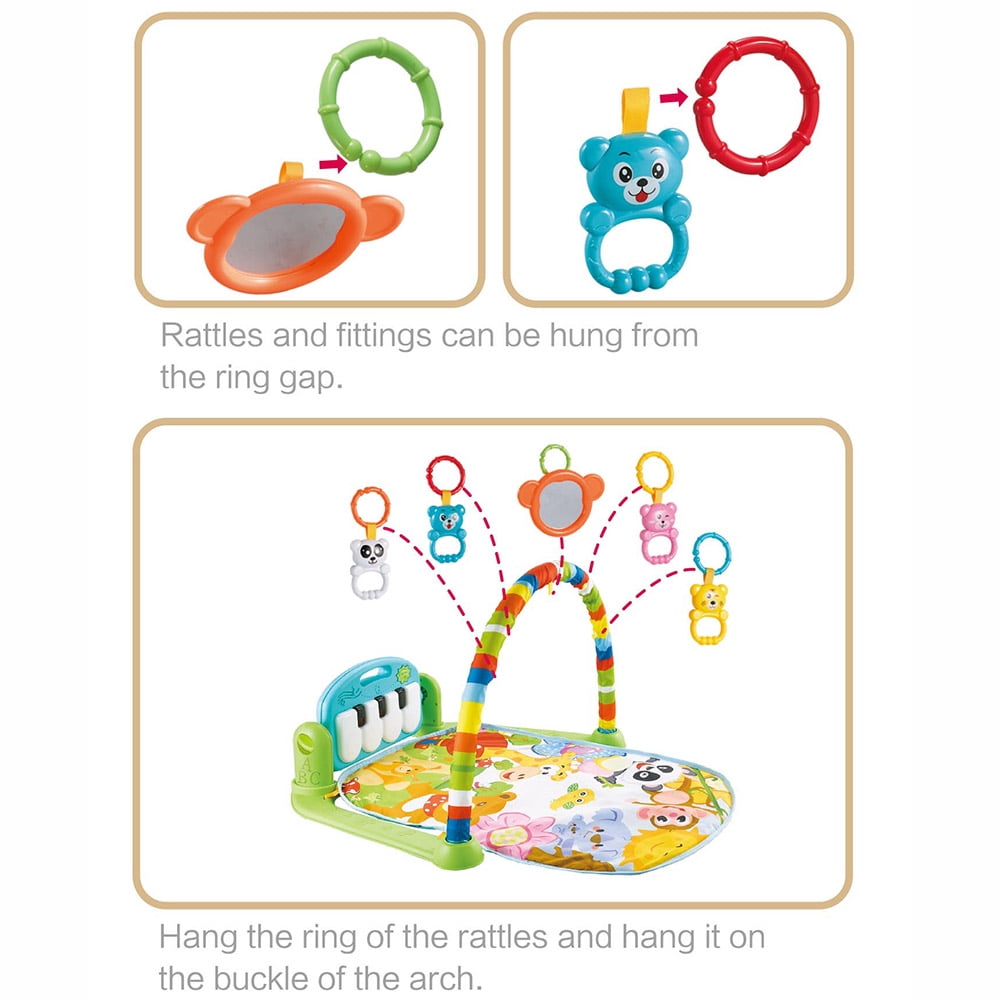 Play Mat,Kick And Play Time Musical Play Piano Playmat Kick Dazzduo Play Mat Toddlers Tummy Time Mat Center Musical Kick Play Time Play Mirror Play Musical Center Piano Mirror Play Mat