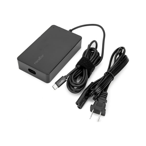 Rocstor Smart - Power adapter - slim - 100 Watt - 5 A (24 pin USB-C) - black