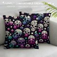 thumbnail image 3 of COMIO Purple Sull Star Pillow Covers Throw Pillow Covers Halloween Decorative Pillow Case Modern Home Decor for Sofa Couch Bed, 3 of 5