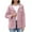 Pink, variant on Womens Zip up Hooded Jacket Snap Long Sleeve Casual Lightweight Fashion Travel Coat Fall Winter Clothes