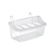 thumbnail image 2 of Caja de comida transparente Comedero a prueba de derrames Comedero Caja de fregadero Un comedero, 2 of 5