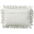 thumbnail image 2 of Nourison Skinny Fugga Shag Decorative Throw Pillow, 14" x 20", White, 2 of 2