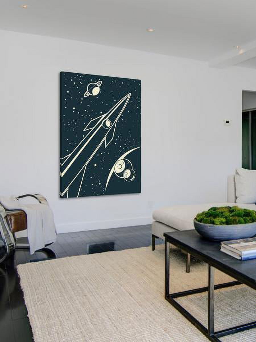 "Deep Space" Painting Print on Wrapped Canvas