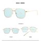 thumbnail image 2 of Gafas de sol polarizadas retro semi sin montura para hombres y mujeres, 2 of 2