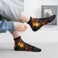 thumbnail image 2 of Rocae Sunset Maple Tree Fox for Premium Adult Socks,Comfortable, Breathable, and Durable Socks, Perfect for Everyday Wear, 2 of 7