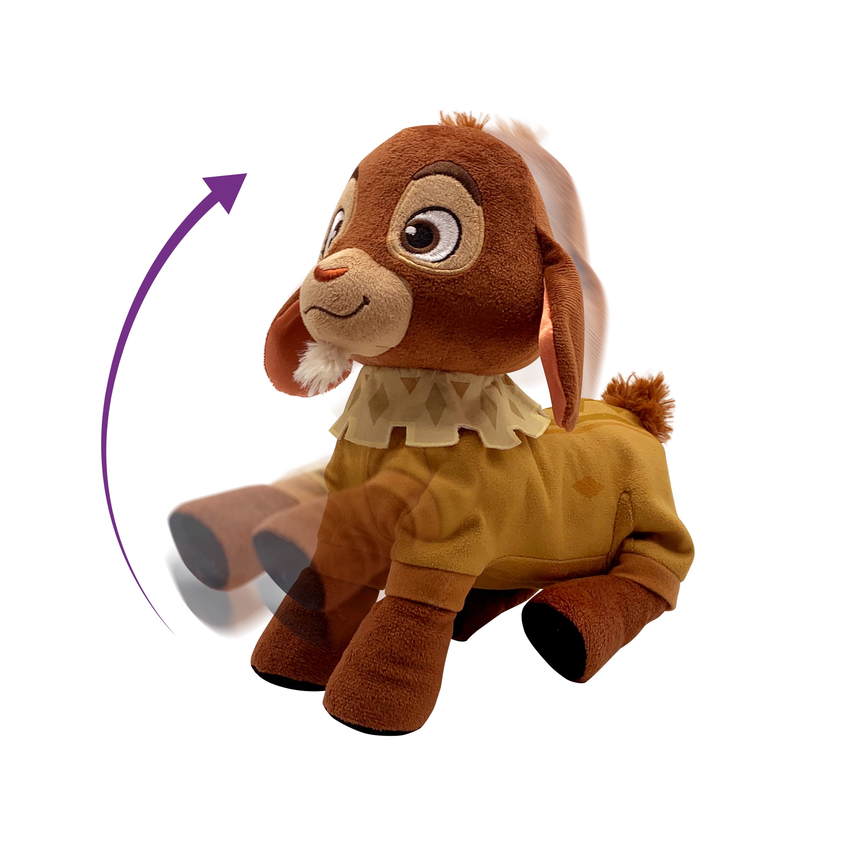 Disney Wish Walk n Talk Valentino 11Inch Interactive Fainting Goat Plush Toy, Sounds and Motion for(图5)