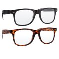 thumbnail image 1 of grinderPUNCH Adult Reading Glasses for Unisex 1 Black 1 Tortoise Frame Clear Plastic Lens, +2.25, 1 of 5