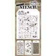 thumbnail image 3 of Tim Holtz - Nueve mini plantillas de capas - Industrial Gears Plus Clockwork Numbered Crackle Typo Splatters and Bricked - también conocidos como conjuntos 1 2 y 3, 3 of 3