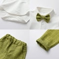 Bwdbhd Toddler Boy Suit Baby Toddler Suit Shirt Pants Vest Coat Bow Tie