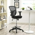 thumbnail image 3 of Modway Articulate Modern Mesh Fabric and Steel Drafting Chair in Black, 3 of 8