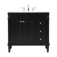 thumbnail image 3 of 36 inch single bathroom vanity in black, 3 of 8