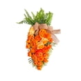 thumbnail image 2 of Artificial Sunflower Carrot Door Wreath with Hanging Hook, Plastic Floral Door Decoration for Easter & Thanksgiving Home Decor, 19.7 x 8.7 in Multicolor, 2 of 6