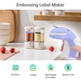thumbnail image 4 of Embossing Label Maker with 3 Tapes 9mm Portable Manual Vintage Label Writer Old School Handheld Embossed Label Maker Printer for Office Home Organization DIY Journal Decor, 4 of 8