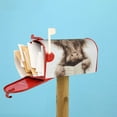thumbnail image 4 of Lsque Relaxed Cute Cow Reading Mailbox Cover Standard Size ,Magnetic Mailbox Covers Post Wraps Letter Box Cover -25.5x21 in, 4 of 9