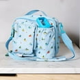 thumbnail image 2 of Austin Baby Co Lunch Bag – Reusable Lunch Bag with Pockets, Nameplate, and Adjustable Shoulder Strap – Insulated to Keep Foods Warm or Cold – Made with 100% Recycled Fabric (Camper Lake Blue), 2 of 6