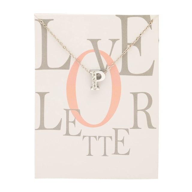 Collier Chaîne Pendentif Col en V avec 26 Lettres Anglaises pour Femmes et Filles