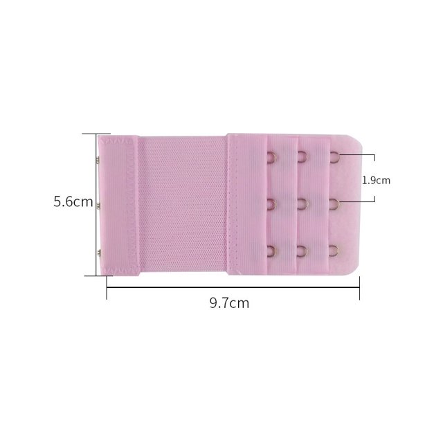 Mujer Acero Inoxidable 3 Filas 2/3/4 Ganchos Elástico Sujetador Extensores/Maternidad Ajustable Correa De Extensión/Sosténpangjing