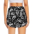 thumbnail image 4 of Haiem Hand Drawn Snake Women's 2 in 1 Running Shorts - Lightweight Athletic Workout Gym Yoga Breathable Sports Shorts Liner with Phone Pockets-X-Large, 4 of 9