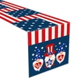 thumbnail image 1 of SLYNSHome Décorations du 4 Juillet, Chemin de Table Patriotique, Drapeau de Table pour Fête Intérieure et Extérieure - 13x33 Pouces, 1 of 6
