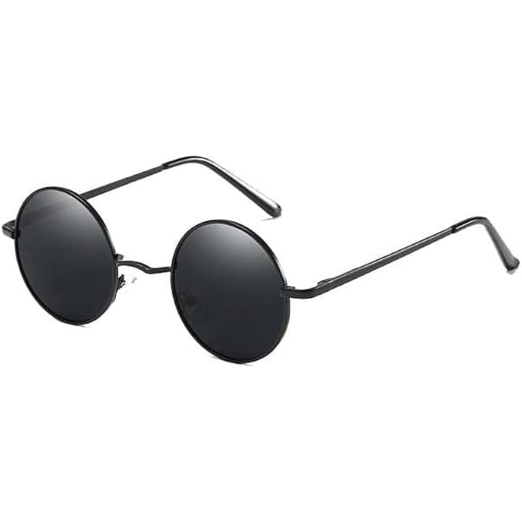 2 pack Hippie Round Sunglasses for Women Men Small Circle Sun Glasses Polarized Protection-USA