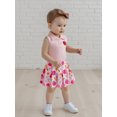 thumbnail image 3 of RUINIXCW Toddler Baby Girl 100 Days Back to School Outfit Kids Summer Kindergarten Outfits Girls First Day of School Outfit Apple Embroidery Lapel Tank Tops and Pleated Skirt Set, 3 of 9