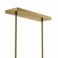 thumbnail image 3 of Modway Skylark 6-Light Glass and Metal Chandelier in Clear/Satin Brass, 3 of 7