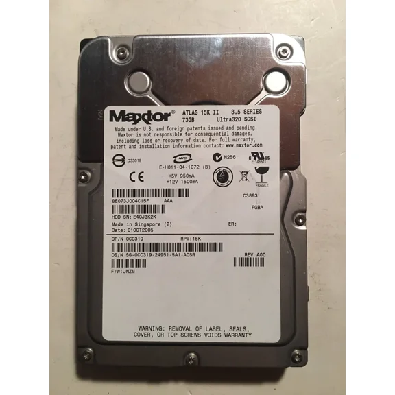 Maxtor 8E073J004C15F