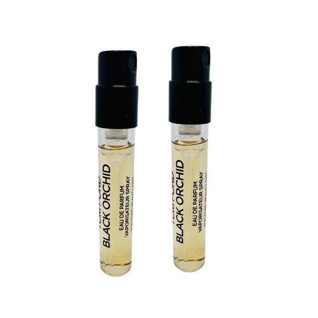 In1Mart 2 viales de muestra de agua de perfume Black Orchid 1,5 ml/0,05 oz cada uno