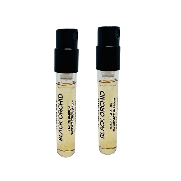 In1Mart 2 viales de muestra de agua de perfume Black Orchid 1,5 ml/0,05 oz cada uno