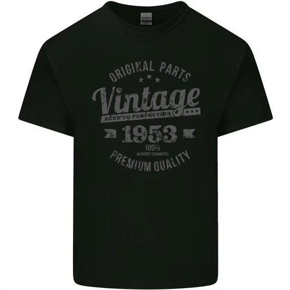 Vintage Year 72Nd Birthday 1953 T-Shirt Black