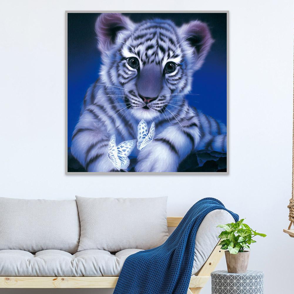 5D DIY Full Drill Diamond Painting Tiger Cross Stitch Mosaic Kit Craft Home Art