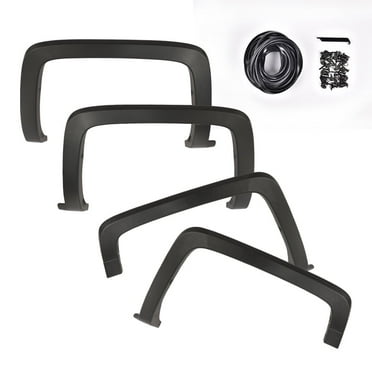 PIT66 4Pc Factory Style Fender Flares Fit For 2014-2019 Chevy Silverado 1500 2500 3500