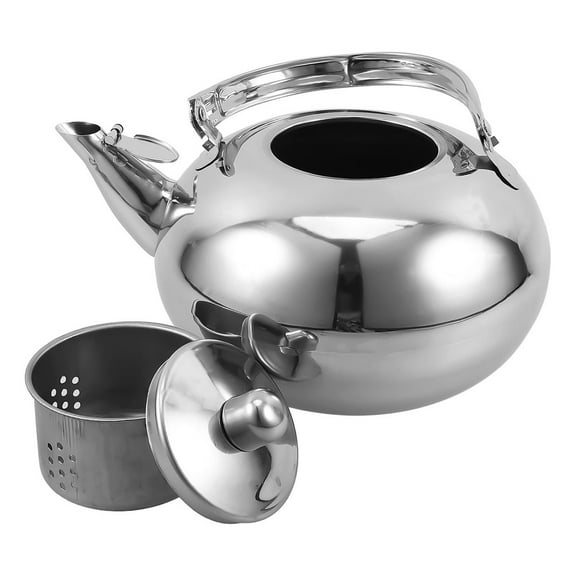 MLINS Stainless Steel Tea Kettle With Infuser For Loose Leaf Tea Vintage Japanese Style Teapot For Stovetop Home And Restaurant Use