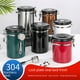 thumbnail image 2 of Tarro de acero inoxidable 304 para almacenar granos de café, tarro sellado, tarro para té, tarro para almacenar leche en polvo, tarro para granos de café, 2 of 6