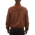 thumbnail image 3 of New Mens Leather Brown Jacket Slim Fit Biker Motorcycle Genuine Leather Coat A366, 3 of 4