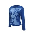 thumbnail image 6 of Qiylii Women Slim Fit T-shirt, O-neck Girls Print Long Sleeve Pullover, 6 of 9