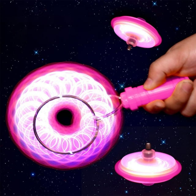 Feltree Hand Crank Luminous Yo-Yo with Magnetic Track for Educational Decompression Toy Kids
