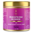 thumbnail image 1 of Crema potenciadora de rizos de coco orgánico con aceite de ricino negro de linaza. Curls Detangler Crema revitalizadora de rizos rica en humedad. Anti-Frizz define todos los tipos y texturas de rizos., 1 of 5