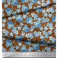 thumbnail image 3 of Soimoi Poly Georgette Fabric Scorpion Grasses Floral Printed Craft Fabric by the Yard 42 Inch Wide, 3 of 3