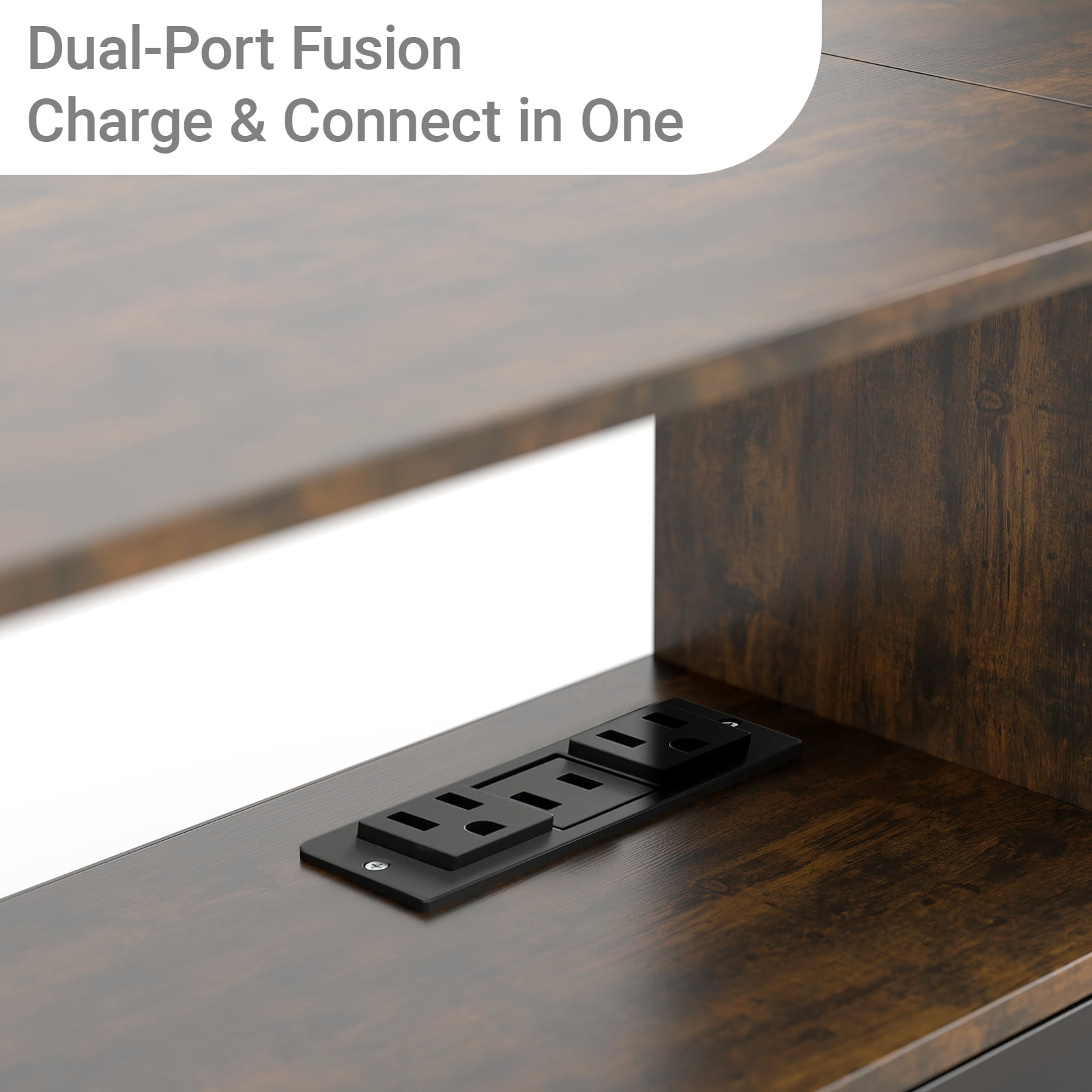 Manora Mid Century TV Stand for 55-60'' TVs, Media Console Table with Storage for Living Room, Brown